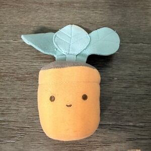 Cute Baby Carrot Plush Toy Kawaii Stuffed Carrot Flower Kids Gift